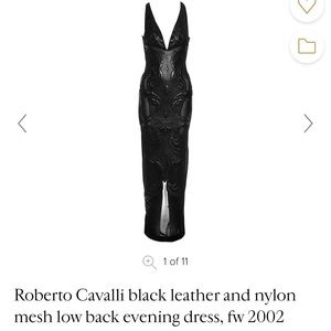 Roberto Cavalli nylon mesh evening.